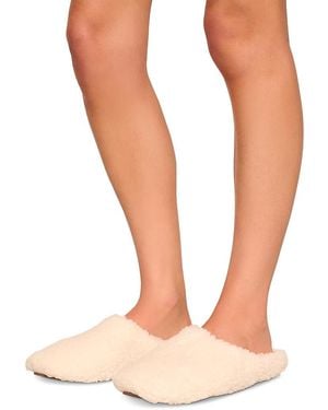 Eberjey Faux Sherpa Slip On Slippers - Natural