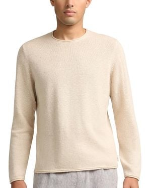 Onia Linen Cashmere Rollneck Sweater - Natural