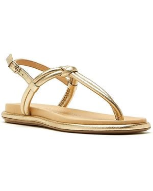 La Canadienne Ambra Leather Sandals - Natural