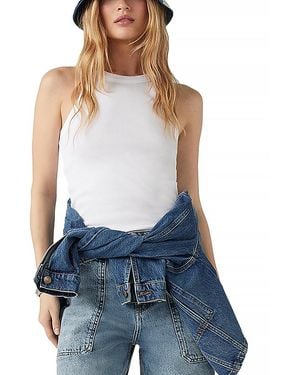 Ba&sh Cynda Ribbed Tank Top - Blue