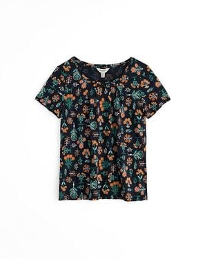 Seasalt Cornwall Appletree Scoop Neck Jersey T-Shirt - Black