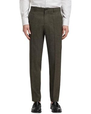 BOSS C-Genius Wool & Linen Melange Slim Fit Suit Pants - Gray