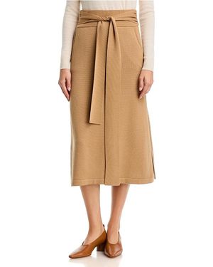 Ramy Brook Abby Wool Midi Skirt - Natural