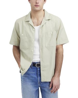 Madewell Camp Collar Short Sleeve Shirt - White