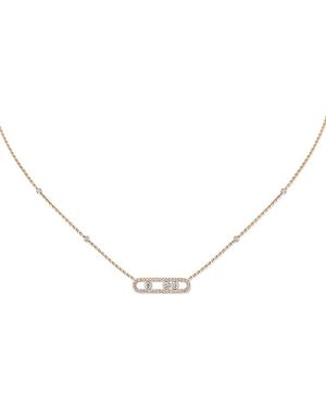 Messika Diamond Baby Move Pave Necklace - Metallic