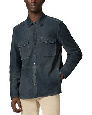 PAIGE Peyman Suede Jacket - Blue