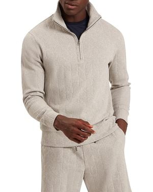 Ted Baker Dougles Quarter Zip Sweatshirt - Gray