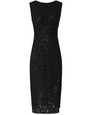 Pinko Drupa Abito Pizzo Rebrode Dress - Black