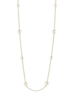 L. Klein 18K Prisma Crystal Quartz Long Statement Necklace, 37 - White