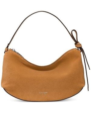 Kate Spade Loop Suede Shoulder Bag - Brown