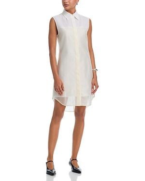 Helmut Lang Sleeveless Shirtdress - Natural