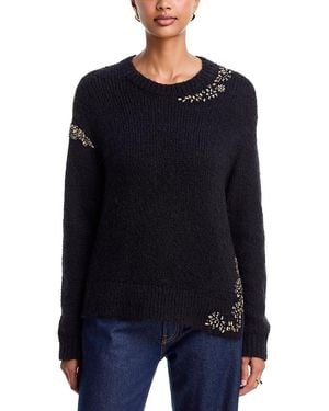 Cinq À Sept Crystal Lace Lilliana Sweater - Blue
