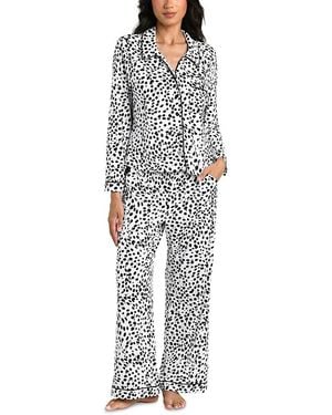 La Blanca Dot & Dune Long Pajama Set - White