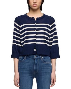 7 For All Mankind Cashmere Bubble Cardigan - Blue