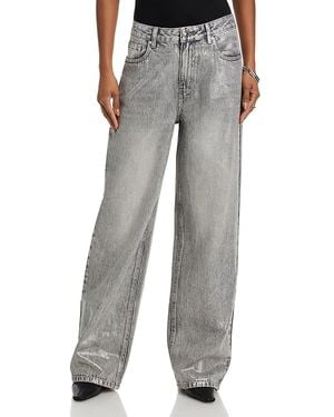 Steve Madden Zo High Rise Straight Jeans - Gray