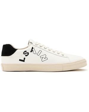 AllSaints Saint Leather Low Top Sneakers - White