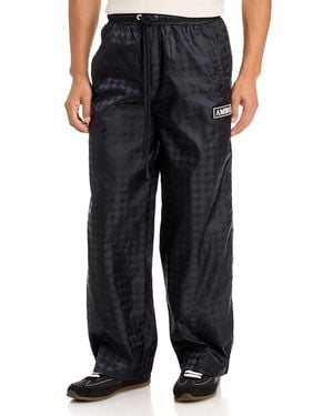 Amiri Regular Fit Ma Quad Monogram Logo Nylon Pants - Black