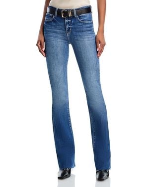 L'Agence Ruth High Rise Straight Jeans - Blue