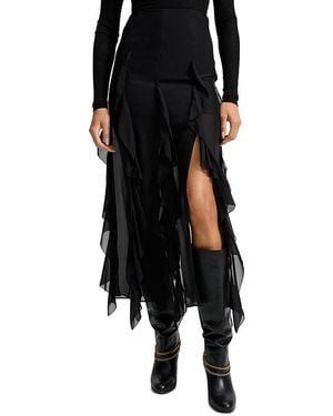 Veronica Beard Ava Silk Skirt - Black