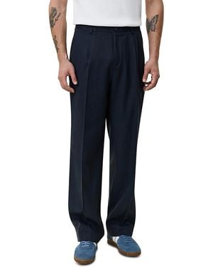 Les Deux Pleated Twill Suit Pants - Blue