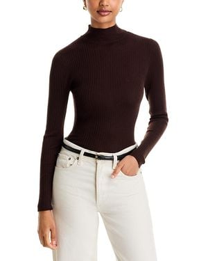 Majestic Filatures Merino Wool Rib Knit Turtleneck Sweater - Multicolor