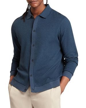 Ted Baker Wilkes Regular Fit Long Sleeve Polo Shirt - Blue