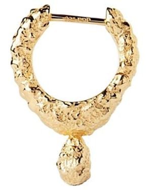 Pdpaola Lava Single Hoop - White