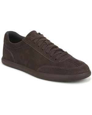 Vince Cove Lace Up Suede Sneakers - Brown