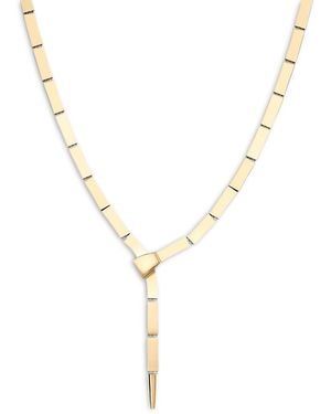 Lana Jewelry 14K Tile Lariat Necklace, 18 - Metallic