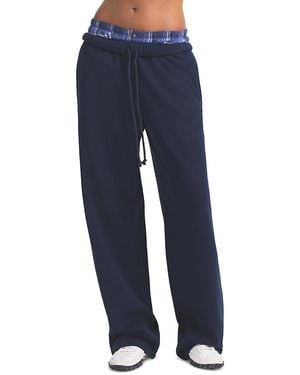 Skims Cloud Straight Leg Pants - Blue