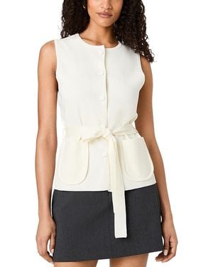 French Connection Maxime Knit Sleeveless Top - White