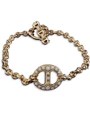 Hoorsenbuhs 18K Micro Chain Bracelet With Diamonds, 0.40 Tcw - Metallic