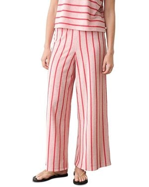 Marine Layer Beach Terry Wide Leg Pants - Pink