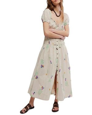 Free People Complete Me Midi Dress - Natural