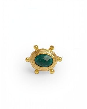 Ottoman Hands Zand Cocktail Ring - White