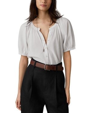 Faherty Voile Lettie Top - White
