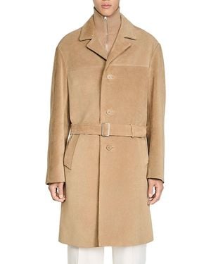 Sandro Calvin Trench Coat - Natural
