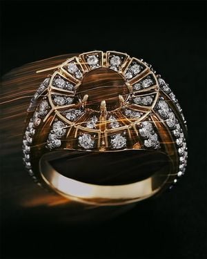 BY PARIAH 14K Smoky Quartz & Diamond Statement Ring - Metallic
