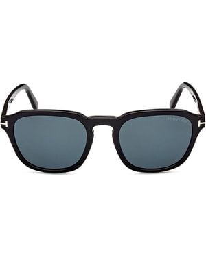 Tom Ford Avery Round Sunglasses, 52Mm - Blue
