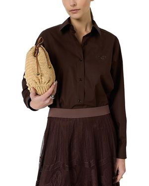 Gerard Darel Chrina Embroidered Shirt - Brown