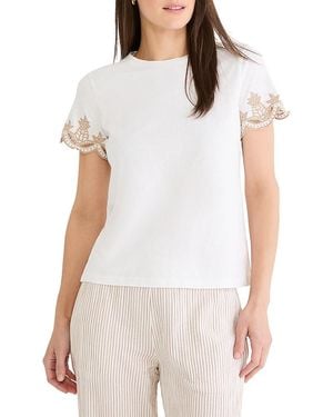 NIC+ZOE Deco Sleeve Tee - White