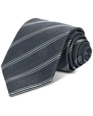 Canali Classic Diagonal Stripe Tie - Gray