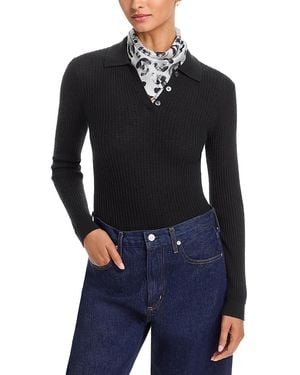 Fraas Animal Print Silk Square Scarf - Black