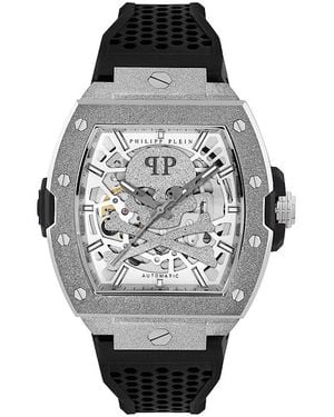 Philipp Plein The $Keleton Frosted Watch, 44Mm - Grey