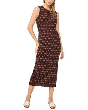 Ted Baker Sophie Sleeveless Scallop Ripple Dress - Brown