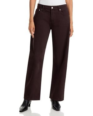EB DENIM Shifter Bowed High Rise Barrel Jeans - Black