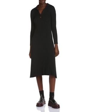 Moncler Ribbed Sweater Dress - Black