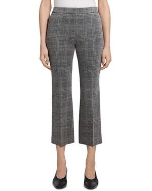 Theory Kick Flare Cropped Pants - Gray