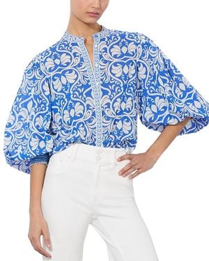 Alice + Olivia Alice And Oliva April Blouse - Blue