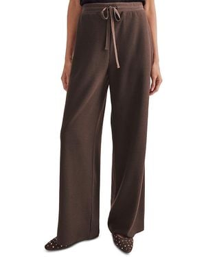 Splendid Winslow Wide Leg Drawstring Pants - Brown
